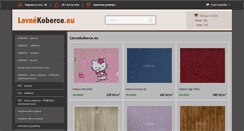 Desktop Screenshot of levnekoberce.eu
