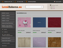 Tablet Screenshot of levnekoberce.eu